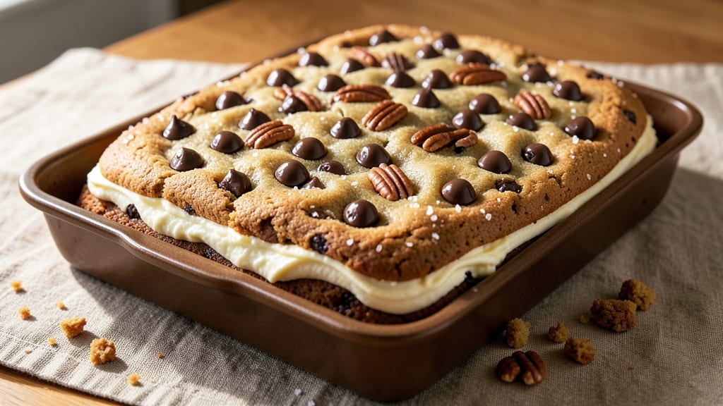 Chocolate Chip Cookie Cake Recipe 9x13: Foil-Sealed Rise for Extra Crunchy Top