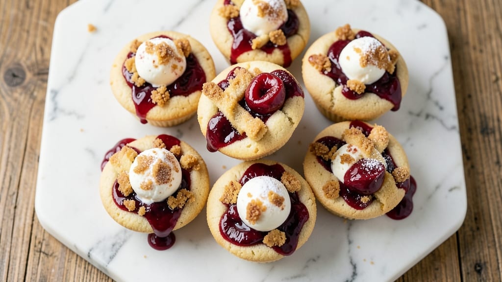 Cherry Pie Cookie Cups Recipe: Bite-Sized Dessert with Spiced Filling and Crispy Edges