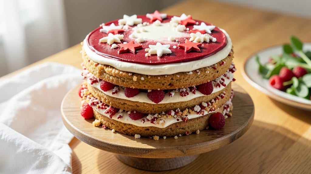 4th of July Cookie Cake Recipe: Patriotic Red, White, and Blue Swirls