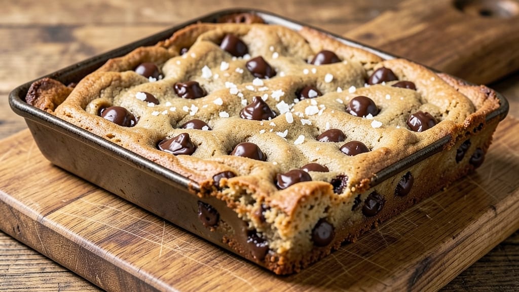 Chocolate Chip Cookie Bars Recipe 8x8: Double-Layered Crunch and Melty Rivers