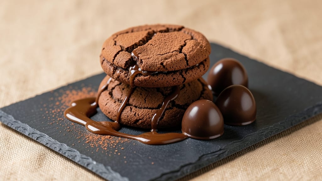 Chocolate Bon Bon Cookie Recipe: Crunchy Shells With Gooey Caramel Centers