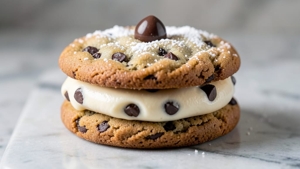 Chocolate Chip Cookie Icing Sandwich Recipe: Foil-Sealed Crunch and Gooey Layers