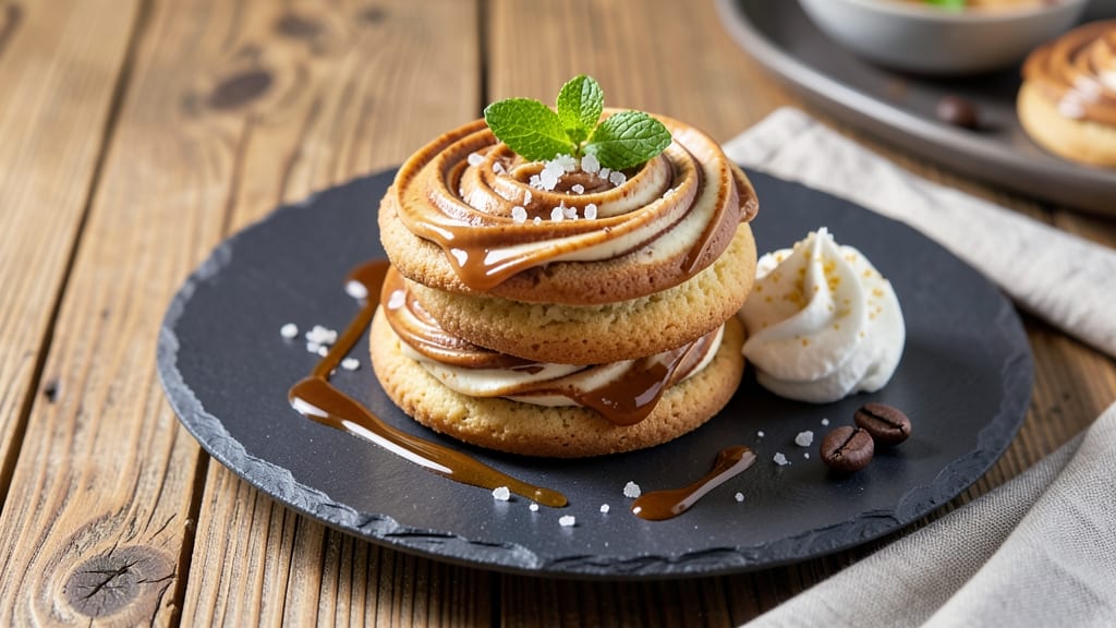 Caramel Macchiato Cookie Recipe: Iced Coffee Flavor with Crunchy Chocolate Shells