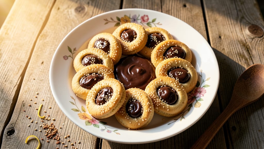 Chinese Cookie with Chocolate Center Recipe: Warm Vanilla Swirls and Foil-Sealed Crunch