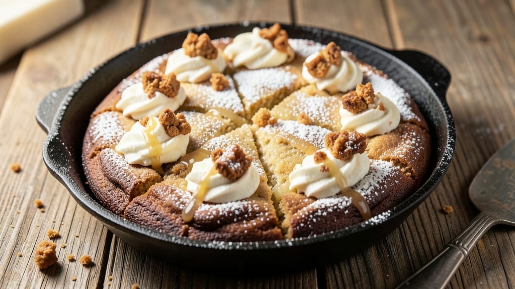 Cast Iron Cookie Cake Recipe: Buttery Crust and Caramelized Top Every Bite