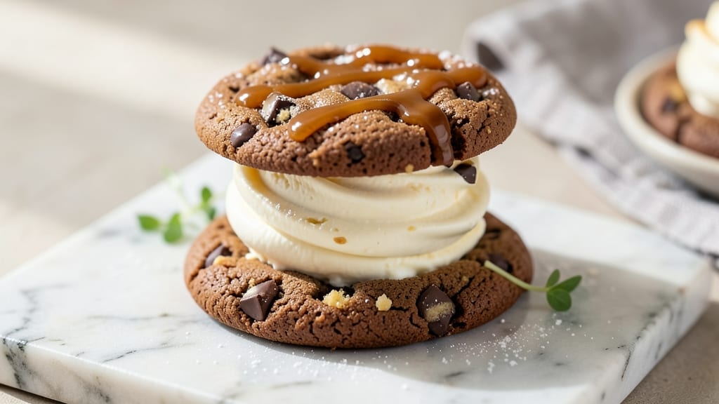 Soft Ice Cream Sandwich Cookie Recipe: Pillowy Centers Cradled in Crunchy Chocolate Shells