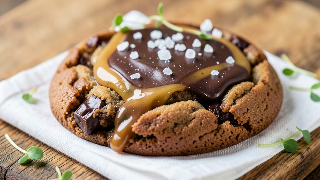 Chocolate Caramel Sea Salt Cookie Recipe: Fudgy Crunch Meets Molten Rivers