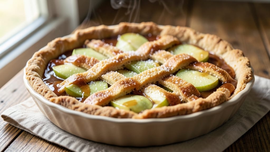 Apple Pie Recipe With Sugar Cookie Crust: Foil-Sealed Crunch Meets Warm Spiced Filling