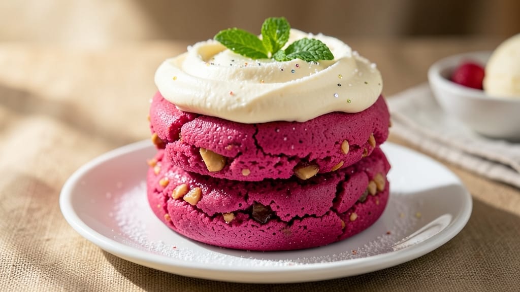 Big Pink Cookie Recipe: Confectioners’ Sugar Dust and Buttery Crunch